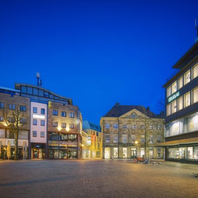 Old town of Osnabrück at night